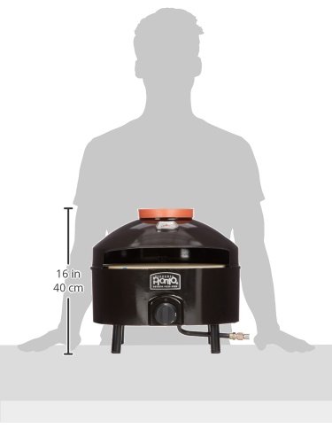 Pronto Outdoor Portable Pizza Oven - Pizzacraft - 14-Inch Cordierite Pizza Stone | Heats Up to 750°F, Cooks Pizza in 5 Minutes | Gas Propane Pizza Oven
