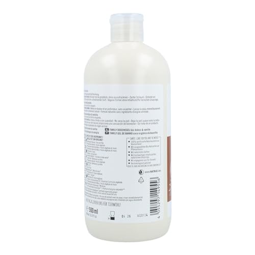 Sante Naturkosmetik - Organic Coconut & Vanilla Shower Gel Tropical Scent Gently and Thoroughly Cleanses Vegan Organic Extracts 500ml