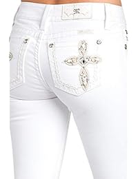 Pantalones vaqueros de dama con diseño de cruz