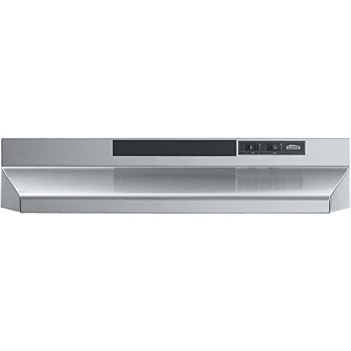 Broan-Nutone  F402404  Convertible Range Hood Insert with Light, Exhaust Fan for Under Cabinet, Stainless Steel, 160 CFM, 24"