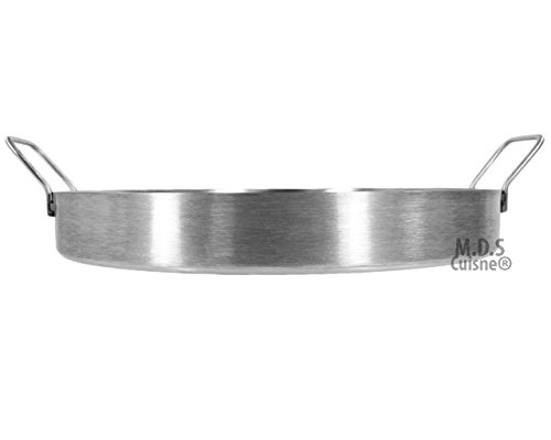 Stainless Steel Comal Convex 16" Round Cook Griddle Taco Grill Pan Heavy Duty