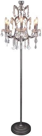 Moe's Home Collection Crystal Chandelier Luisa Floor Lamp