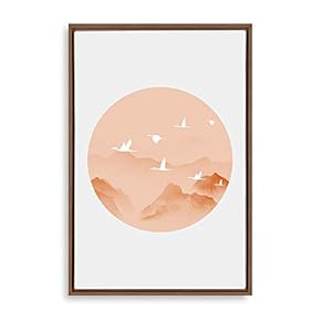 Framed Circular Pattern Home Artwork for Living Room Bedroom