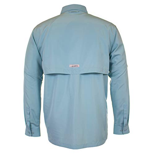 HABIT Men's Long Sleeve Fishing Guide Shirt, Tourmaline, XXXXLarge