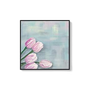 Framed Canvas Wall Art for Living Room, Bedroom Flowers Canvas Prints for Home Decoration Ready to Hang - 24x36 inches - 16x16 inches
