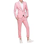 Cloudstyle Men's Suit Single-Breasted One Button