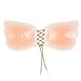 Reusable Strapless Self Adhesive Silicone Invisible Push-up Bra Sexy Cup D,Nude