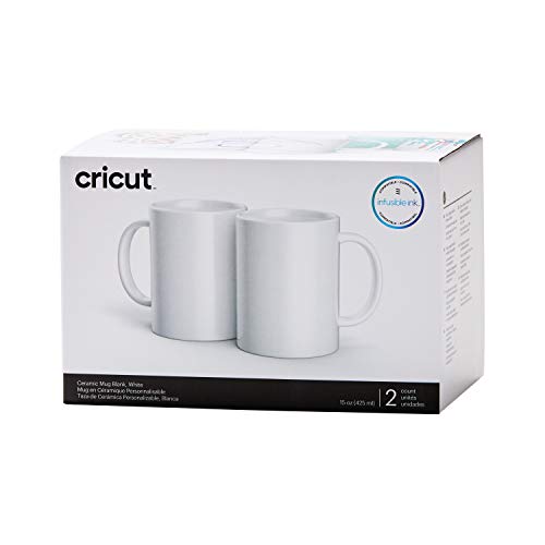 Cricut Blank Mug, CeramicCoated, Dishwasher & Microwave Safe Mug to