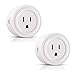 Smart Plug 2 Pack, Orange Tech Mini Smart Outlet Wifi Socket, with Timing Function, Remote Control Your Appliances, No Hub Required, Compatible with Alexa & IFTTT & Google Assistan