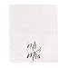 Juvale Wedding Napkins Mr & Mrs - 4 x 8 in 3-Ply White - Disposable Wedding Napkins for Reception & Bridal Shower