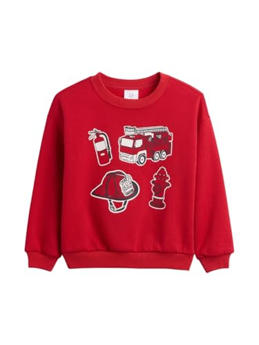 GAP Baby-Boys Logo Crewneck Sweatshirt, Modern Red Il, 5T