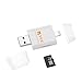 TFZ iPhone Flash Drive Card Reader [Apple MFI Certified] USB Memory Stick 8 GB TF Card External Storage with Lightning Connector for Apple iPhone iPod iPad Computer Mac with app i-easy drive White
