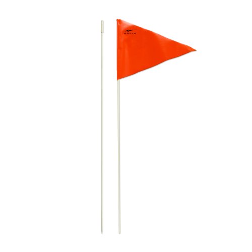 AGORA 72" Fiberglass Trainer Flags, White/Orange - Thumbnail 4