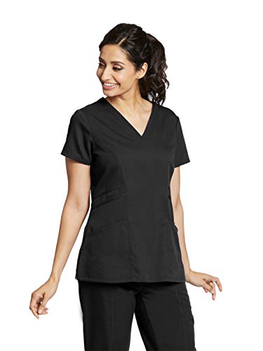 Grey's Anatomy 41452 V-Neck Top Black M