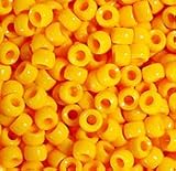 JOLLY STORE Crafts Goldenrod Pony Beads 9x6mm 500pc