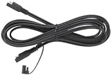 BatteryMINDer DC Extension Cable - Heavy-Duty 16 Gauge - Black Zip Cord - Automotive SAE Bullet Connectors - Ideal for BatteryMinder Products - 12 Feet