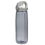 Nalgene Tritan On The Fly Water Bottle, Smoke W/ Grey Cap, 24Oz