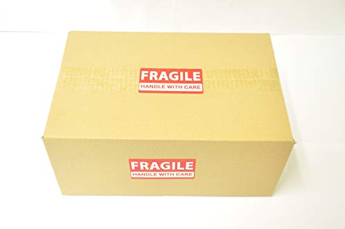 Fragile Stickers Handle with Care - 2 Rolls 500 Labels in Total - 3.5 x 2 inches - Warning Sticker Tags for Shipping, Moving Boxes, Luggage, Glass, Suitcases - Tag Label (Fragile 2 Pack)