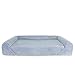 KOPEKS Deluxe Orthopedic Memory Foam Sofa Lounge Dog Bed - Large - Grey