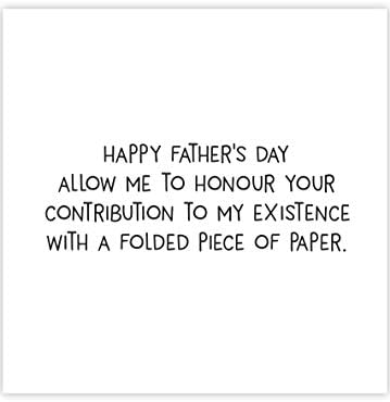 Scribbler - Funny Father's Day Card - Honour Exsistance