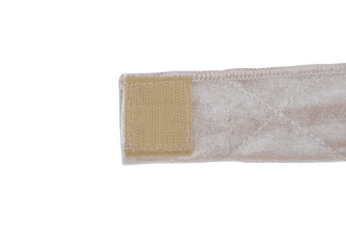GEX Beauty Flexible Velvet Wig Grip Wig Band Scarf Head Hair Band Adjustable Fastern (Cream)