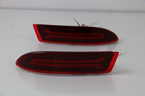 Ruidi Car LED Light Guide Rear Bumper Reflector Brake Light + Night Driving Light For TY Avanza 2015-2017 (2 functions(Driving light + brake light))