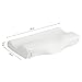 LANGRIA High-Density Memory Foam Bed Pillow CertiPUR-US Therapeutic Cervical Neck Pillow with Ergonomic Contoured Head Cavity Breathable Removable Cover for Back and Side Sleepers 25
