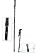 ALPS New 3 Section Adjustable Hiking/Trekking/Snowshoeing Poles with Carrying Tote Bag