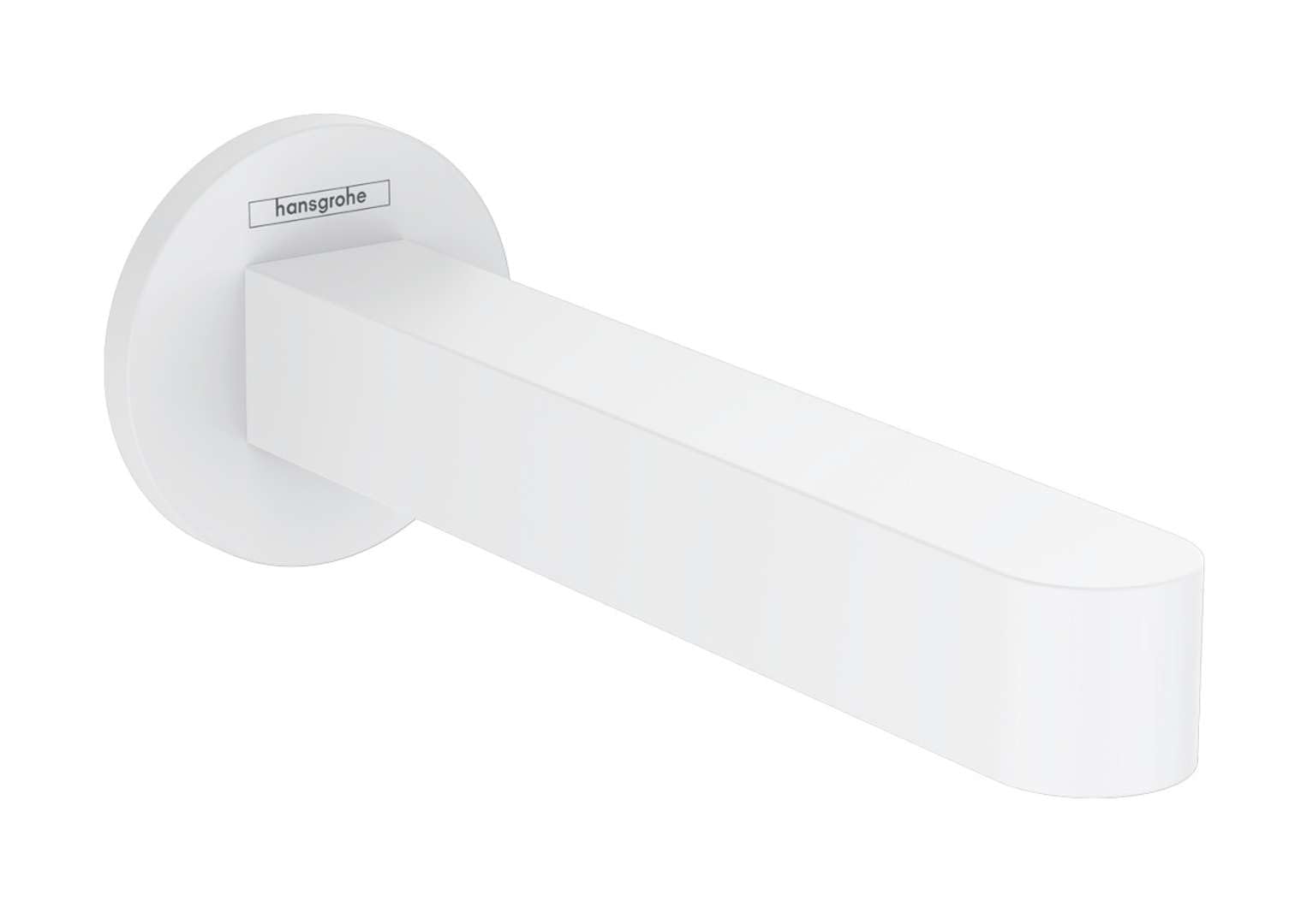 hansgrohe Finoris Bath spout, matt white, 76410700