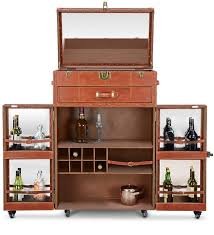 Artikle Leather Bar Cabinet