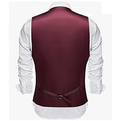 Barry.Wang Mens Dark Purple Vest Formal/Leisure