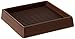 Shepherd Hardware 9078 Shepherd Smooth Caster Cup, 3 In L X 3 In W, Square, 3-Inch, Brown