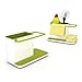 Joseph Joseph 85021 Sink Caddy Kitchen Sink Organizer Sponge Holder Dishwasher-Safe, Regular, Green