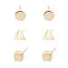 Lureme Classic Jewelry Brass 4mm Cube Square Stud Earrings for Women Girls (02004560-Geometric)