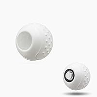 NF Orange Silicone Grip Case for Poke Ball Plus Controller, Accessories Rubber Skin Protective Cover Case Compatible with Nintendo Switch Pokemon Lets Go Pikachu Lets Go Eevee Poke Ball Plus - White