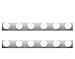 Hyperikon Vanity Lights, 6 Light Vanity Bar Strip, 36 Inch with 6 Sockets (E26 Medium Base), Polished Chrome Vanity Lights, Plug and Switch Rotary Cord - Bulbs Not Included (2 Pack)