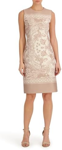 lauren ralph lauren lace trim a line dress Lauren Ralph Lauren White Lace A-line Dress Quarter Sleeve - White/Black 10