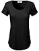 J.TOMSON Women’s Basic Loose Fit Stretchy Solid Color Shirt