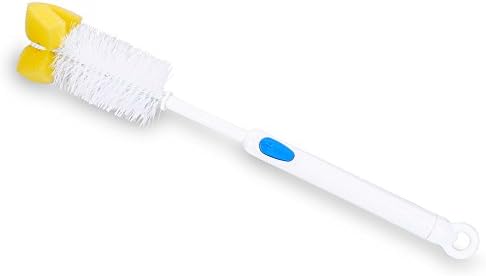 Adjustable Long Handle Bottle Brush, White or Blue
