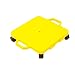 Cosom Scooter Board, 16 Inch Children's Sit & Scoot Board with 2 Inch Non-Marring Nylon Casters & Safety Guards for Physical Education Class, Sliding Boards with Safety Handles, Yellow
