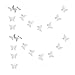 zilue Butterfly Banner Decorative Paper Garland for Wedding Baby Shower Birthday Theme Decor 110 Inches Long Pack of 2 Pieces White