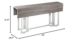 SEI Furniture Driness Drop Leaf Console to Dining