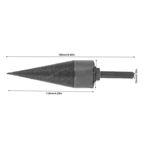 SANON 0. 4In Haushalts Brennholz Splitter Schwere Kegelbohrer SDS Plus Schaft für Bohrmaschine Holzspalter – Bild 5