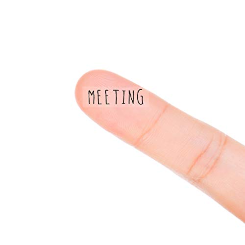 Meeting Planner Stickers, 120 Clear Reminder Work Header Labels Scrapbooking Crafting Stickers