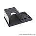 Espresso Parts Barista Basics Stainless Steel Tamp Stand with Rubber Base and Tamp Rest, Black/Stainless Steel