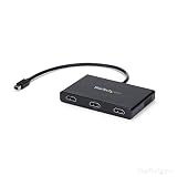 StarTech.com 3 Port Mini DisplayPort MST Hub - 4K 30Hz - Mini DP to HDMI Video Splitter for Multiple Monitors - mDP to HDMI (MSTMDP123HD)
