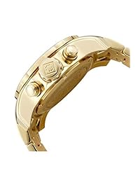 Invicta 0072 Pro Diver Collection Cronógrafo para hombre, chapado en oro de 18 K, dorado   negro