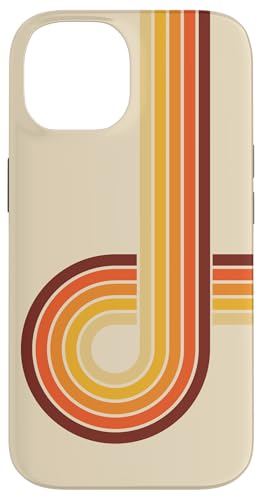 70s retro stripe design vintage rainbow lines vintage 1970s Case for iPhone 14