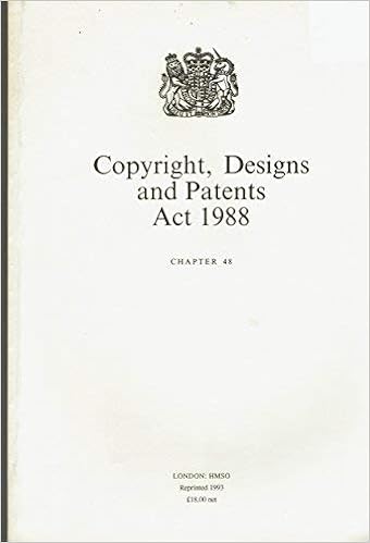 Copyright Designs And Patents Act 1988 Elizabeth Ii Chapter 48 Purcell Theresa 9780105448884 Amazon Com Books