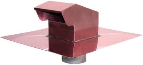 4" Copper Roof Mount Dryer/Exhaust Vent w/Damper & Screen